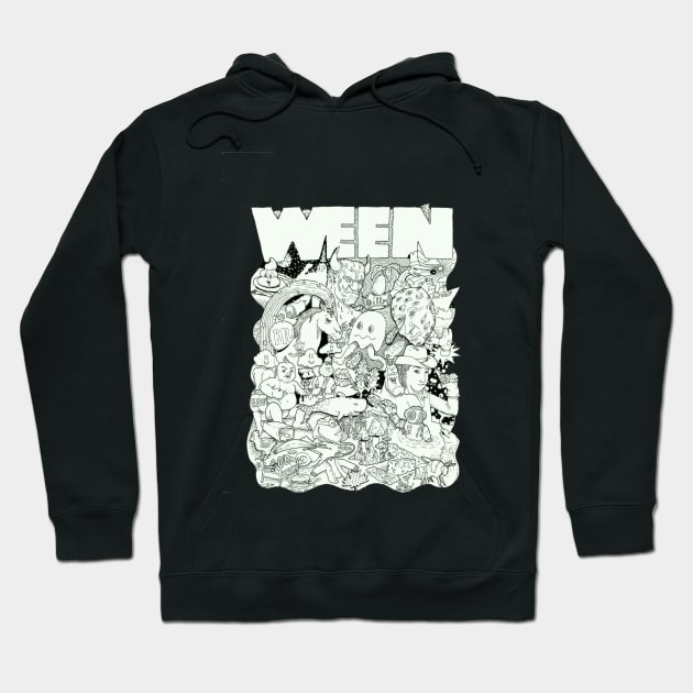 WEEN poster 1 Hoodie by MichaelHegarty